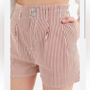Urban Outfitters Paper Bag Striped Shorts